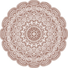 Beautiful flower art and mandala vector design