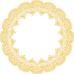 Beautiful flower art and mandala vector design