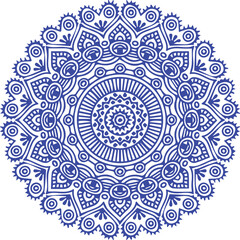 Beautiful flower art and mandala vector design