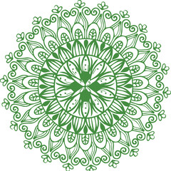 Beautiful flower art and mandala vector design