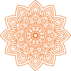 Beautiful flower art and mandala vector design