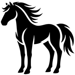 Horse silhouette vector design