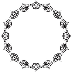 Beautiful flower art and mandala vector design