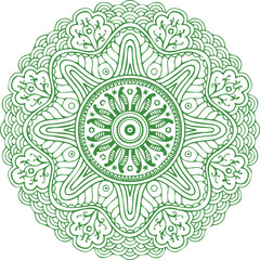 Fototapeta premium Beautiful flower art and mandala vector design