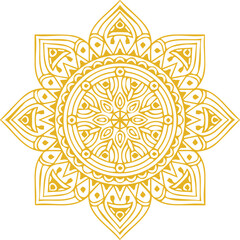 Beautiful flower art and mandala vector design