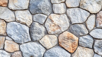 Obraz premium A textured stone wall with varied colors and shapes