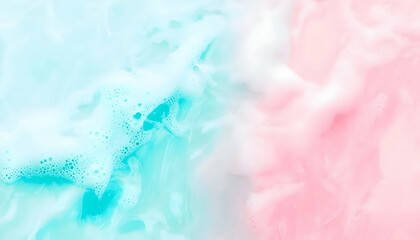 Abstract Background - Pastel Pink and Turquoise Foam Texture