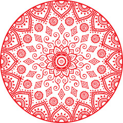 Beautiful flower art and mandala vector design

