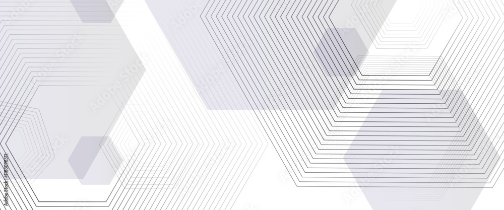 Aufkleber vectors geometric abstract background with blue hexagons.