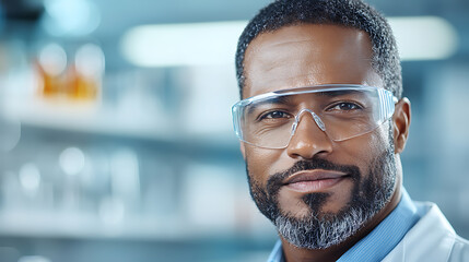 Scientist carefully examining sample in laboratory setting science environment professional focus analytical viewpoint for research purposes