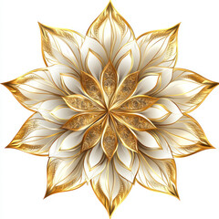 golden flower ornament