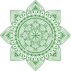 Beautiful flower art and mandala vector design
