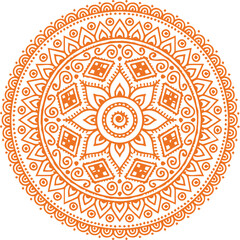 Beautiful flower art and mandala vector design
