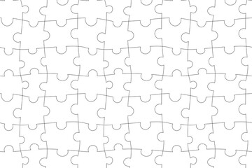 Pattern. Seamless background. Puzzle pattern. Background, wallpaper, wrapper, texture. Black lines