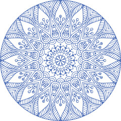 Beautiful flower art and mandala vector design