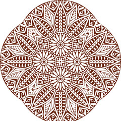 Beautiful flower art and mandala vector design