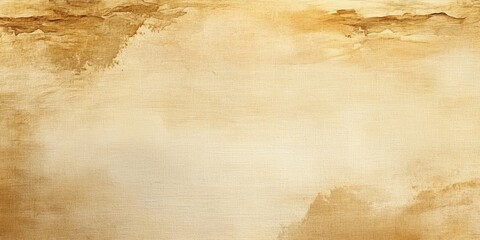 Warm cream tan vintage canvas background featuring unique stains and pigments, perfect for artistic projects or creative endeavors. This vintage canvas background adds a charming touch to designs.