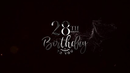 28th Happy Birthday To You, 28th Birthday Banner 