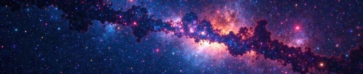 Fototapeta premium Dazzling celestial panorama, star-speckled darkness , texture, sky
