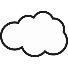 Comic Cloud Vector