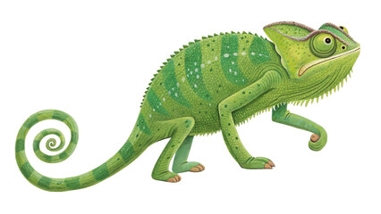 Obraz premium Chameleon isolated