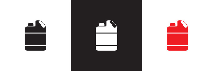 Oil can icon.   isolated on white and black background. vector illustration. EPS 10