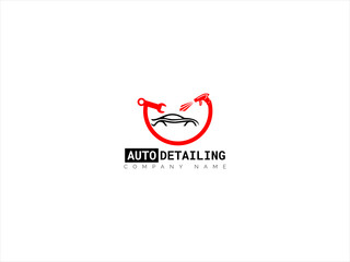 Auto detailing logo vector