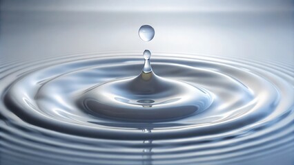 A droplet of white liquid slowly falls from a small hole in the background, hole, cold, liquid, dripping