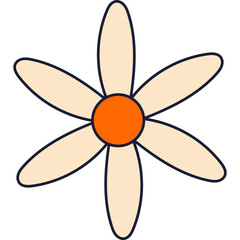Flower Retro Vector