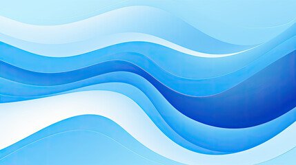 Fototapeta premium Abstract Blue Wavy Background Design