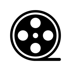 film reel icon. Vector illustration design