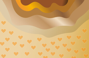 Abstract gradient background with hearts, perfect for creating colorful abstract 3D wallpaper. Multipurpose creative website template.