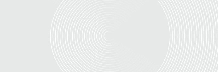 White geometric abstract background overlap layer on bright space with lines effect decoration. Modern graphic design element circles style concept for banner.