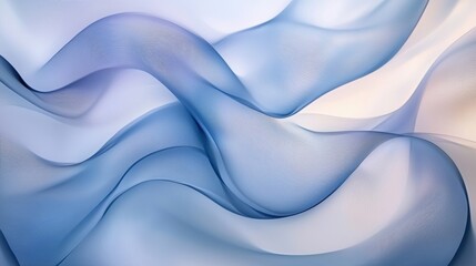 Obraz premium A minimalist abstract art piece with flowing shapes and soft gradients, evoking a sense of motion. 