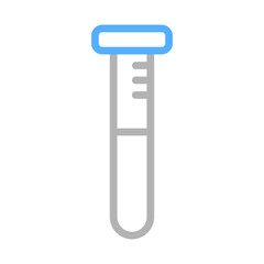 Test tube icon. Concept of laboratory, experiment, and analysis.
