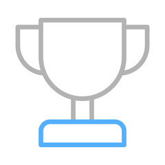 Trophy icon vector, concept of victory, achievement, and success.