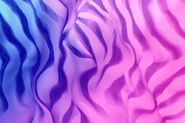 Fototapeta premium Blue purple pink zebra pattern. Degrade pink animal print as background.