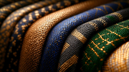 Set of checkered plaids, cut out