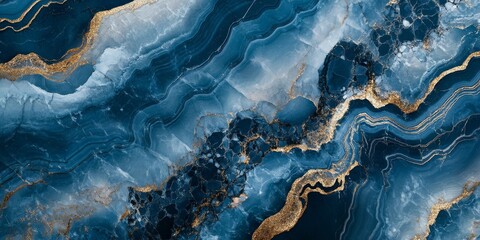 Deep blue opulent, fashionable, and sophisticated marble backdrop that embodies a sense of luxury and elegance with its trendy design and rich color.