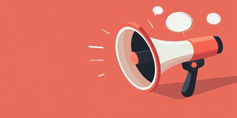 Changed business hours poster featuring a megaphone and speech bubble, clearly communicating updated business hours in an eye catching and informative design.