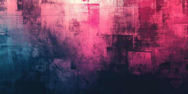 Grunge abstract background featuring glitch noise over a scratched texture, creating a unique and artistic representation of grunge style with an emphasis on texture and depth.