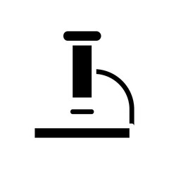 Microscope icon. Concept of science, research, and discovery.