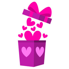 Colorful Gift Box Valentine