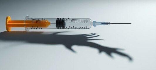 Fototapeta premium The Needle and the Shadow, Opioid Use Disorder