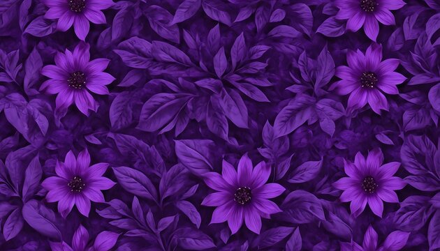 seamless flower pattern on Purple,flower, ornament, wallpaper, art, vintage, beauty, design, floral, nature, pattern, 784