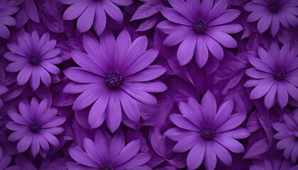 Obraz premium seamless flower pattern on Purple,flower, ornament, wallpaper, art, vintage, beauty, design, floral, nature, pattern, 45