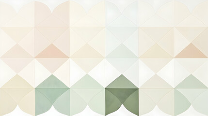 Fototapeta premium Pastel geometric tile wall art, interior design, modern home background, decorative wall panel