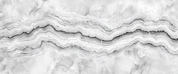 Obraz premium White marble texture with wavy lines and gray veins.