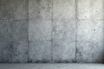 Fototapeta premium Textured grey concrete wall background Wide rough stone surface , exterior, weathered