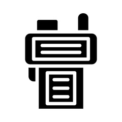 Walkie talkie icon. Concept of communication, connection, and conversation.